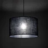 Lampa Wisząca GLORII Czarny Abażur 1xE27 50cm