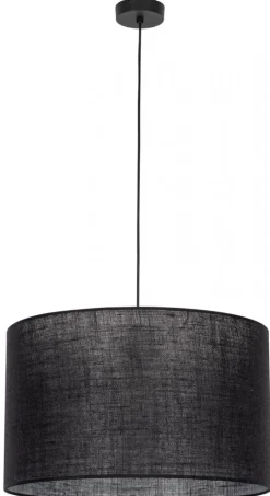 Lampa Wisząca GLORII Czarny Abażur 1xE27 50cm