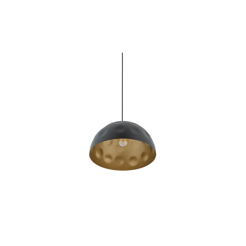 Lampa Wisząca HEMISPHERE Czarny Złoty 1xE27 33cm