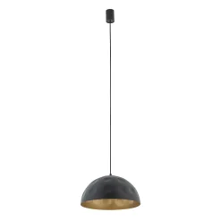 Lampa Wisząca HEMISPHERE Czarny Złoty 1xE27 33cm