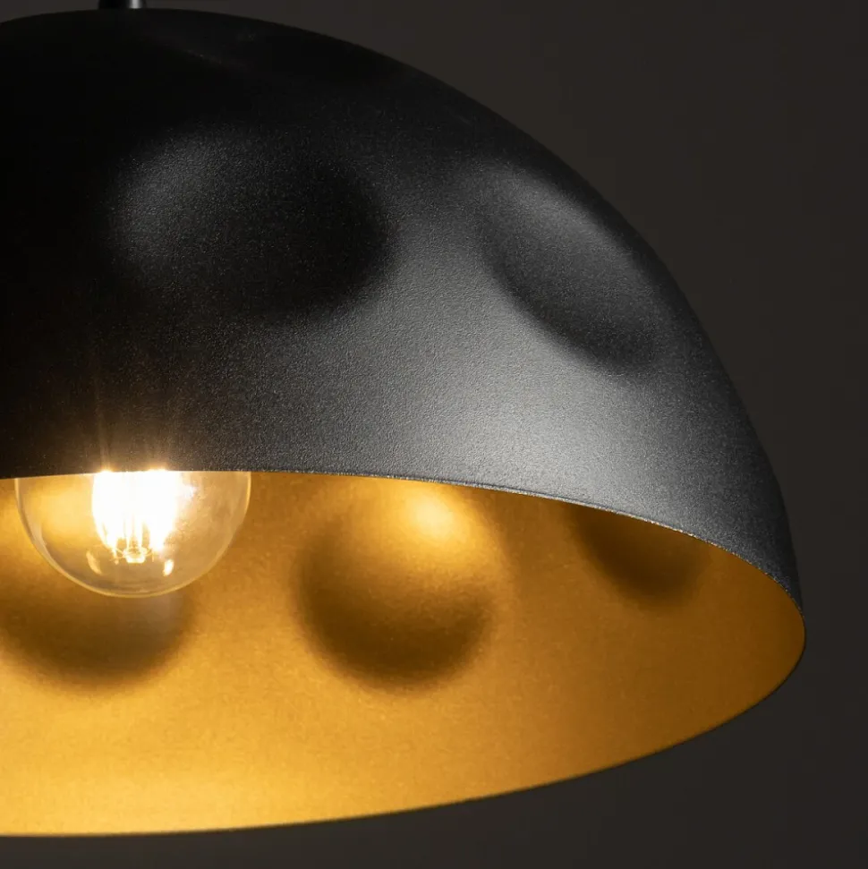 Lampa Wisząca HEMISPHERE Czarny Złoty 1xE27 33cm