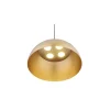 Lampa Wisząca HEMISPHERE L Złoty Metalowy Klosz 4xGX53 50cm