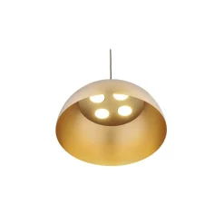 Lampa Wisząca HEMISPHERE L Złoty Metalowy Klosz 4xGX53 50cm