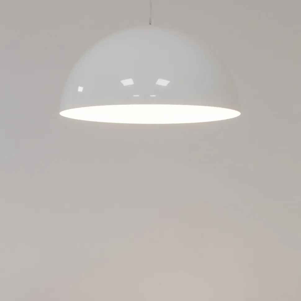 Lampa Wisząca HEMISPHERE L Biały Metalowy Klosz 4xGX53 50cm