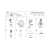Lampa Wisząca HEMISPHERE S Brązowy Metalowy Klosz 1xGX53 33cm
