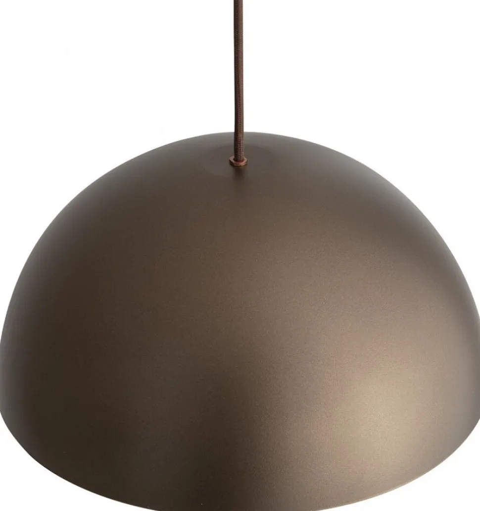 Lampa Wisząca HEMISPHERE S Brązowy Metalowy Klosz 1xGX53 33cm
