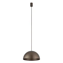 Lampa Wisząca HEMISPHERE S Brązowy Metalowy Klosz 1xGX53 33cm