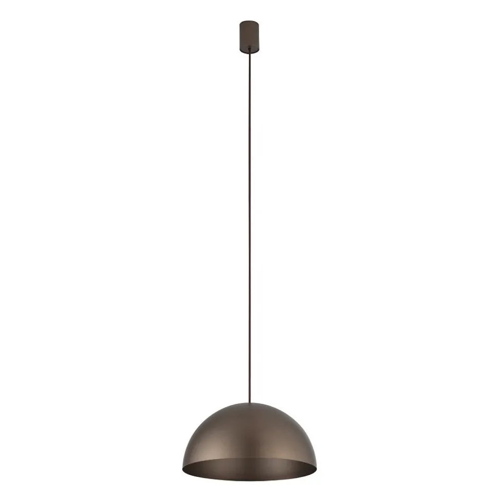 Lampa Wisząca HEMISPHERE S Brązowy Metalowy Klosz 1xGX53 33cm