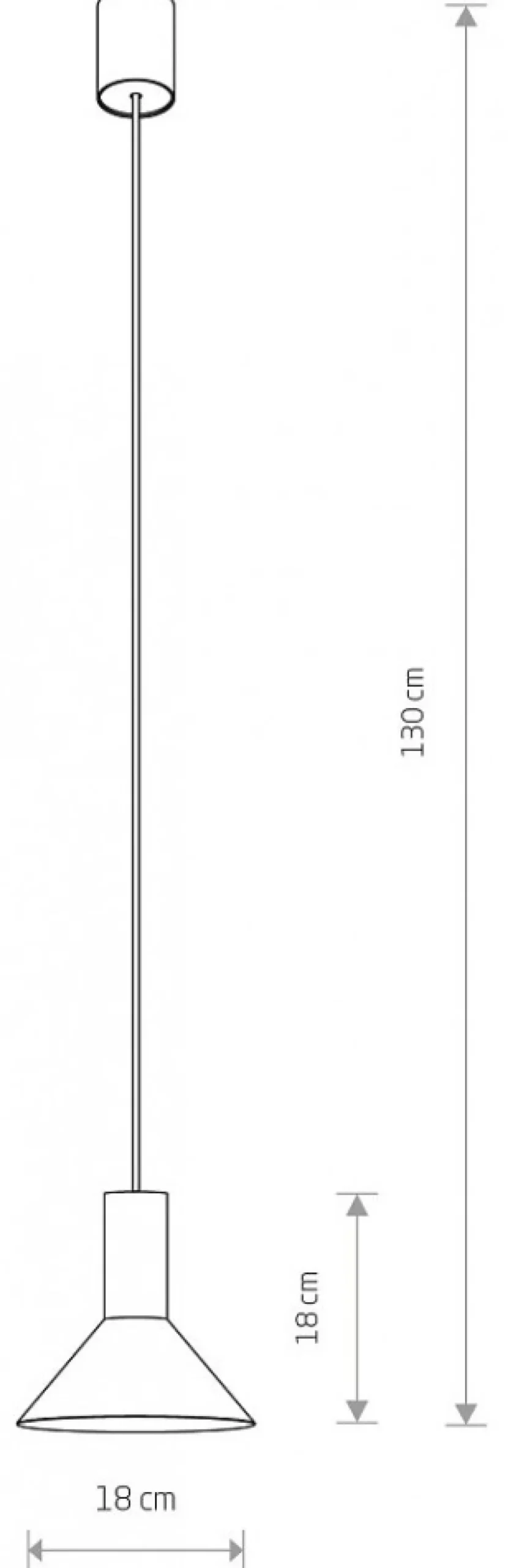 Lampa Wisząca HERMANOS A Czarny Złoty 1xGU10 18cm