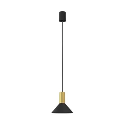 Lampa Wisząca HERMANOS A Czarny Złoty 1xGU10 18cm