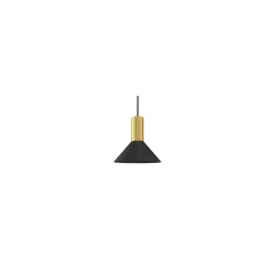 Lampa Wisząca HERMANOS A Czarny Złoty 1xGU10 18cm
