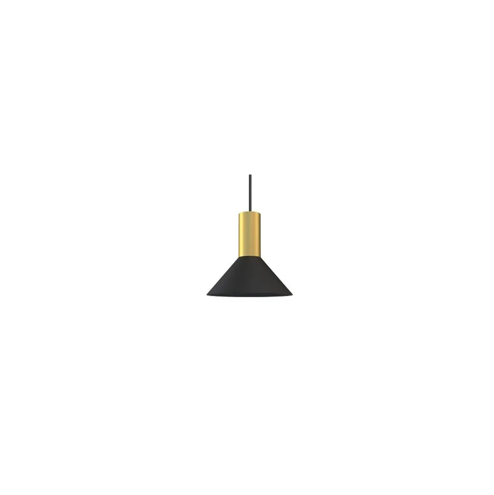 Lampa Wisząca HERMANOS A Czarny Złoty 1xGU10 18cm