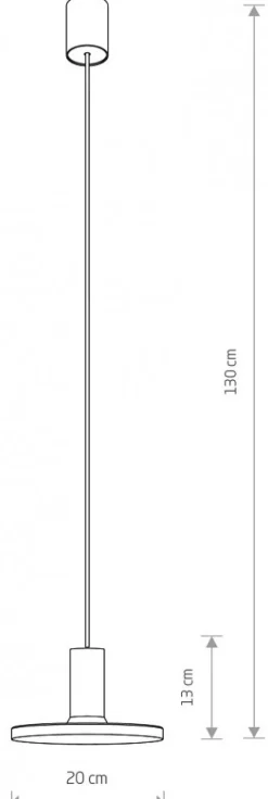 Lampa Wisząca HERMANOS B Czarny Złoty 1xGU10 20cm