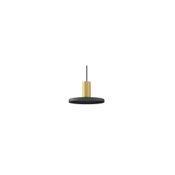 Lampa Wisząca HERMANOS B Czarny Złoty 1xGU10 20cm