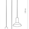 Lampa Wisząca HERMANOS Biały Złoty 3xGU10