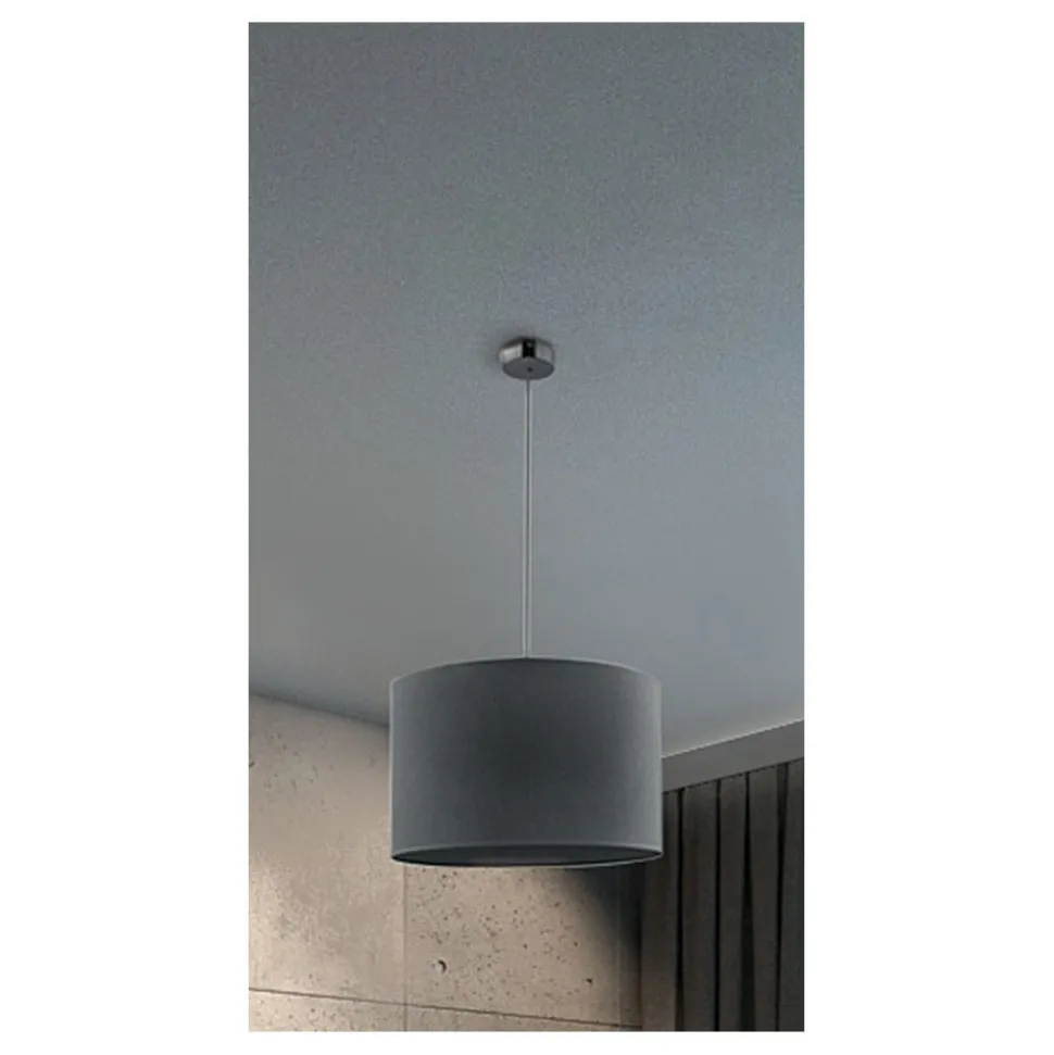Lampa wisząca HOTEL szara 1xE27