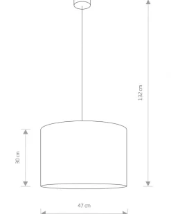Lampa wisząca HOTEL szara 1xE27