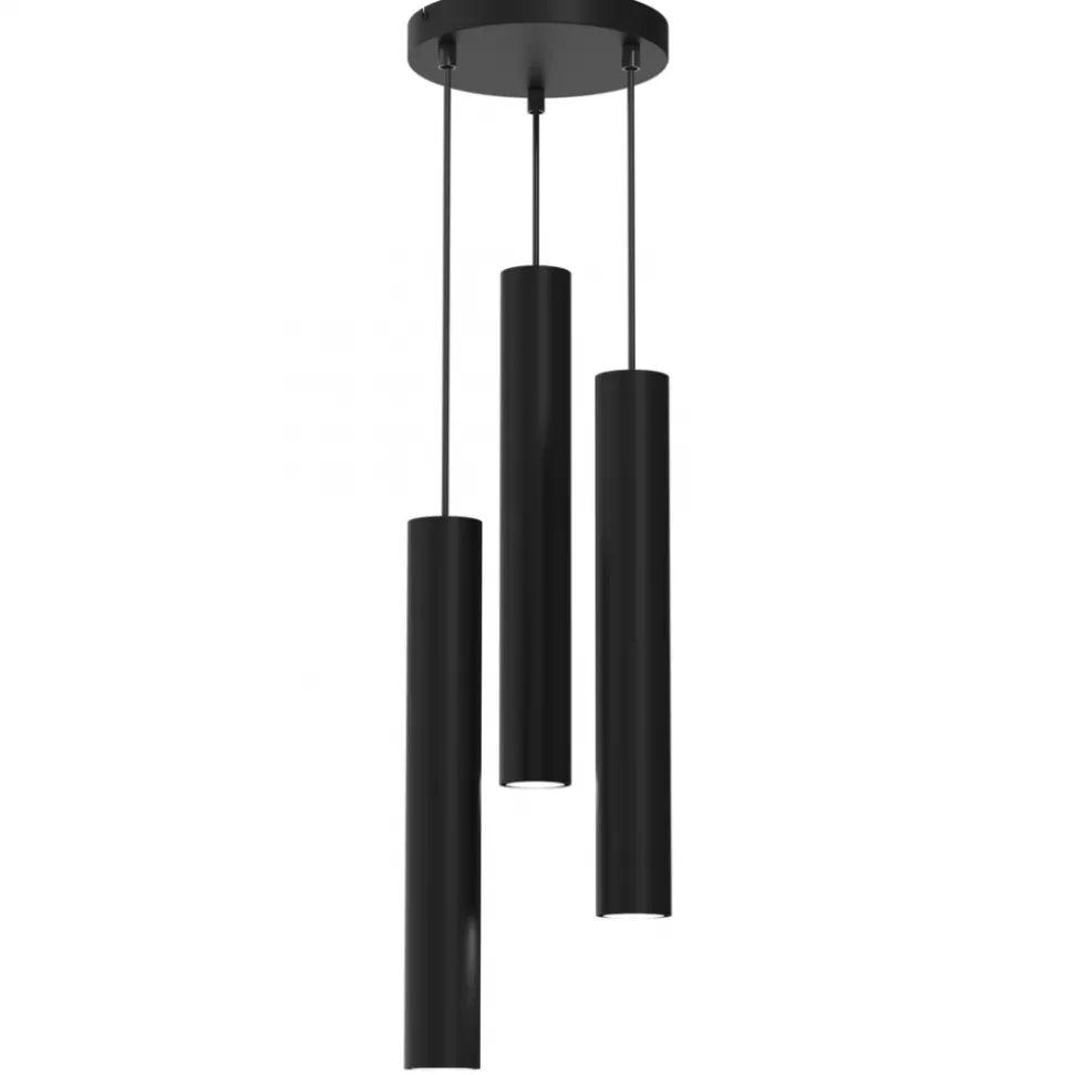Lampa Wisząca HUDSON Czarny 3xGU10