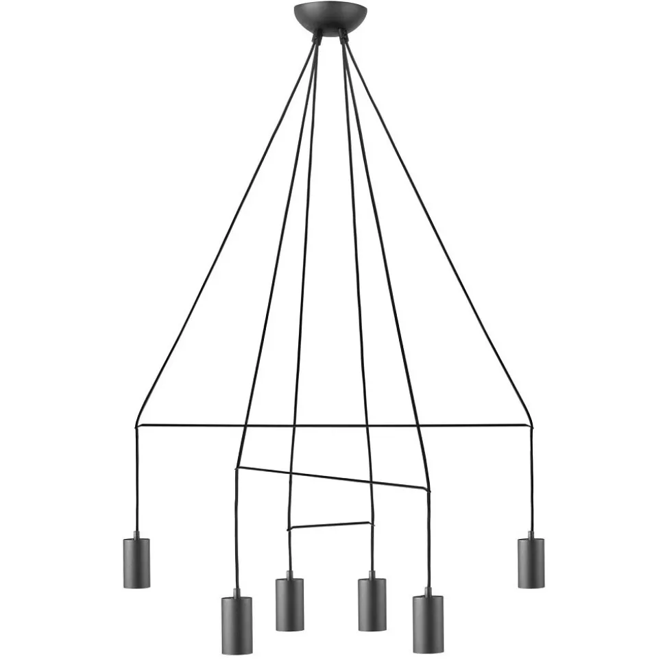 Lampa Wisząca IMBRIA Czarny 6xGU10