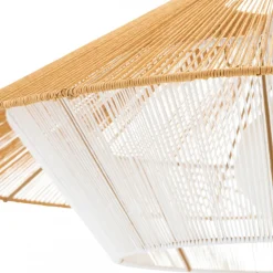 Lampa Wisząca JAPANDI Biały Brązowy 1xE27 60cm