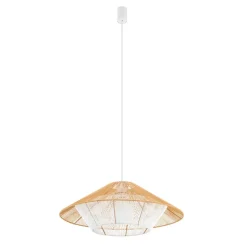 Lampa Wisząca JAPANDI Biały Brązowy 1xE27 60cm