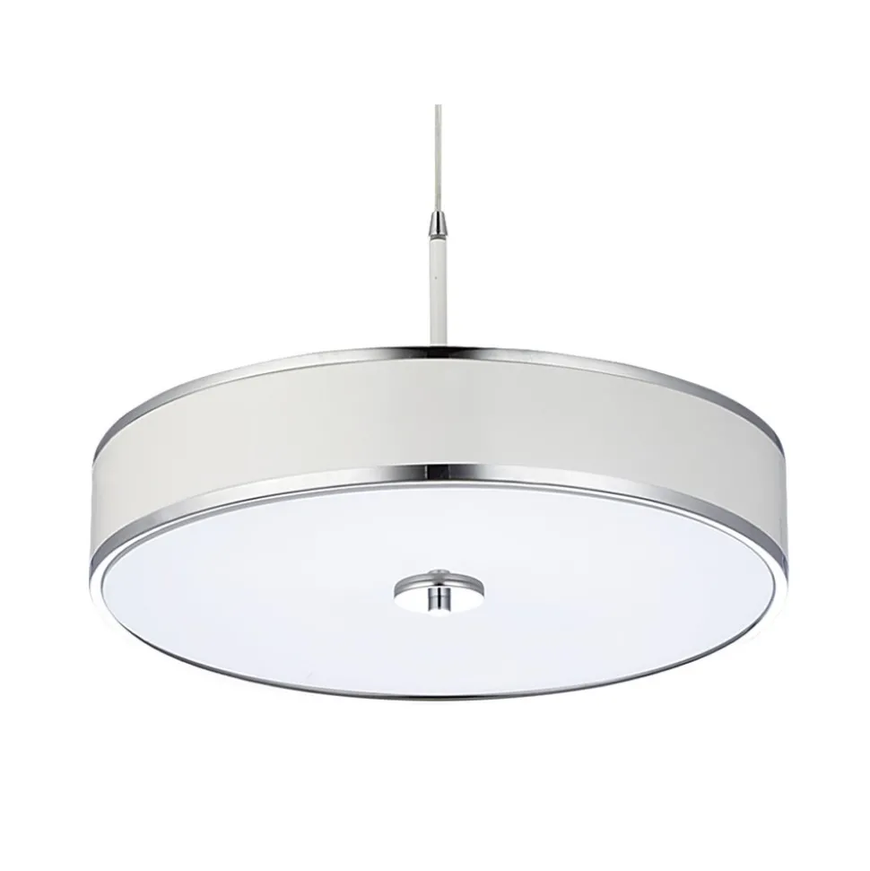 Lampa Wisząca JAZZ Biały Srebrny 3xE14 40 cm
