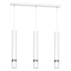Lampa wisząca JOKER Biały Srebrny 3xGU10