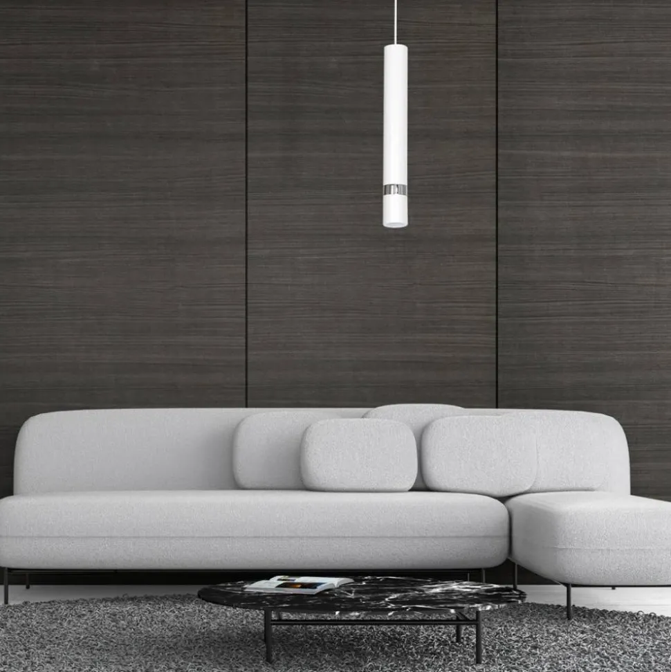 Lampa wisząca JOKER Biały Srebrny 1xGU10