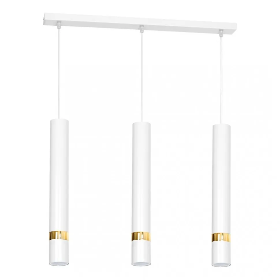 Lampa Wisząca JOKER Biały Złoty 3xGU10