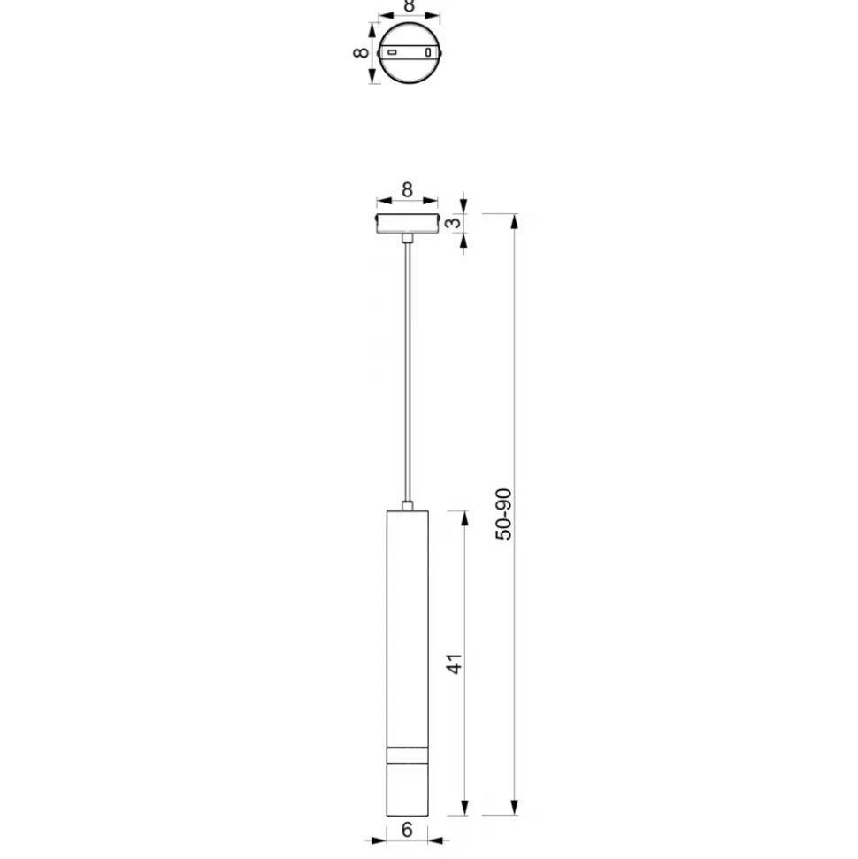 Lampa Wisząca JOKER Niebieski Złoty 1xGU10 8cm