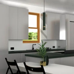 Lampa Wisząca JOKER Zielony Złoty 1xGU10