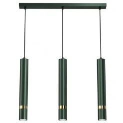 Lampa Wisząca JOKER Zielony Złoty 3xGU10
