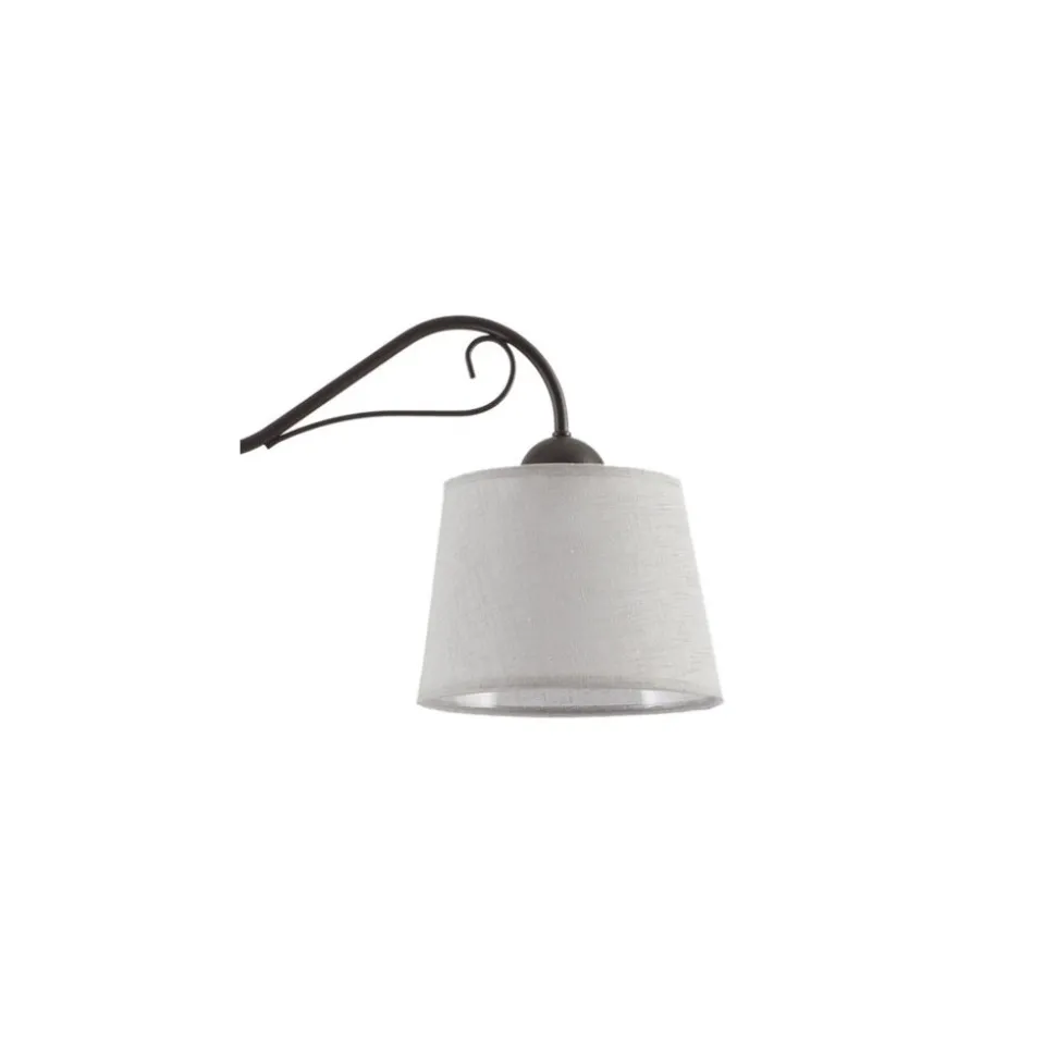 Lampa Wisząca KAMELIA Brązowy Szary Abażury 2xE27