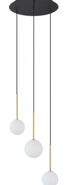 Lampa wisząca KARO klosze kule 3xG9