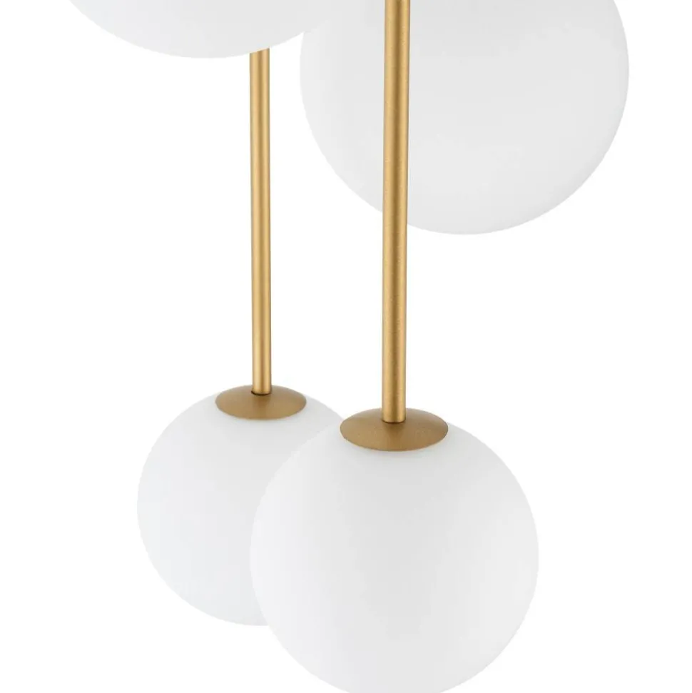 Lampa wisząca KARO klosze kule 8xG9
