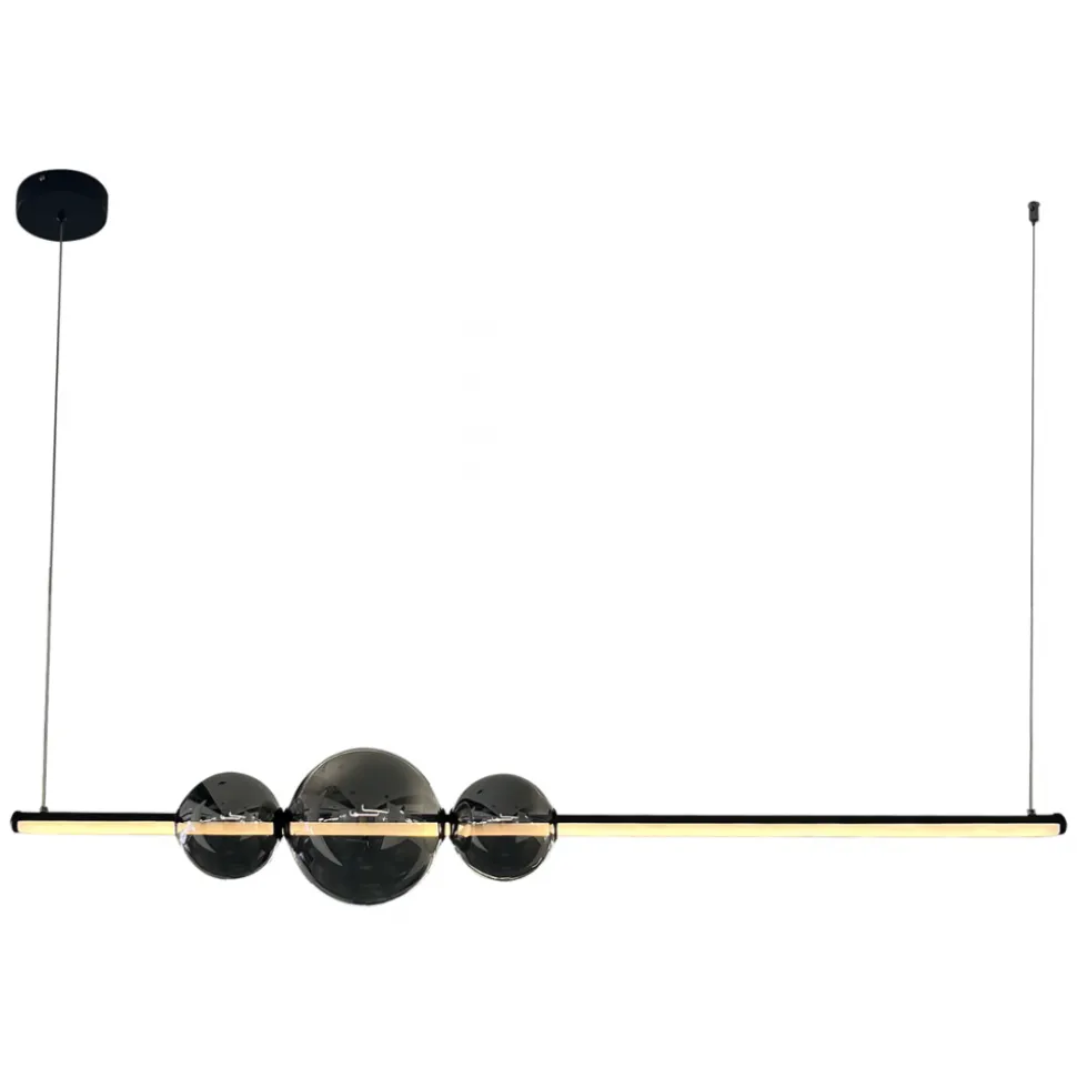 Lampa wisząca KUGEL Czarna 30W 4000K 120cm