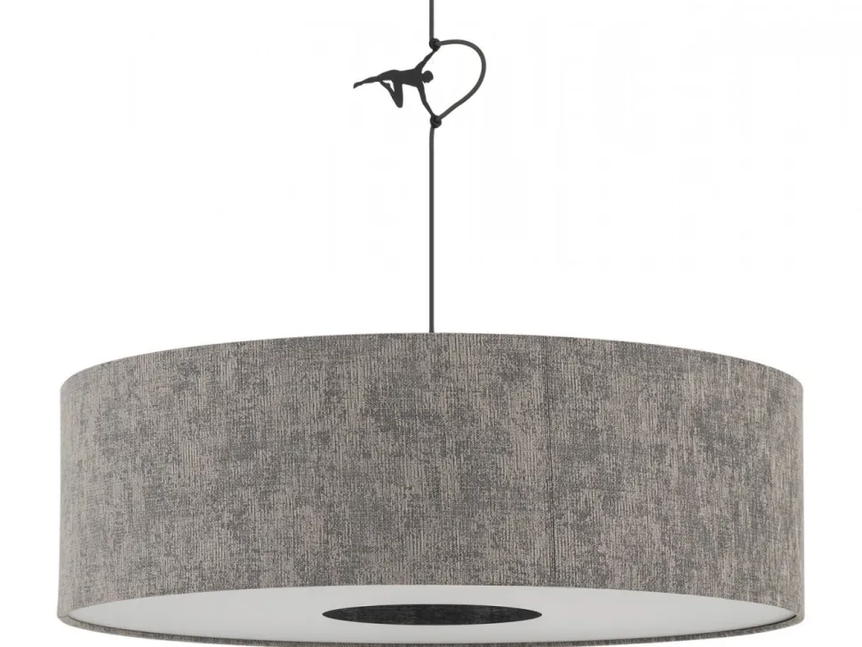 Lampa wisząca LAGO L szara 1xE27