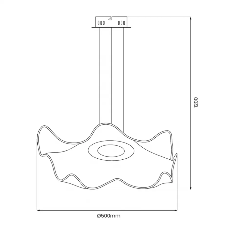 Lampa wisząca LARGO Złota 16W LED 4000K