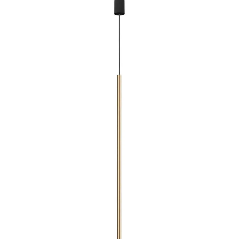 Lampa wisząca LASER 100cm czarny/złoty