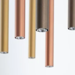 Lampa wisząca LASER 100cm miedź 1xG9