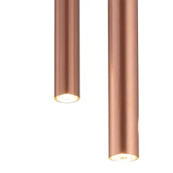 Lampa wisząca LASER 49cm miedź 1xG9