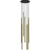 Lampa wisząca LASER czarny/złoty 7xG9