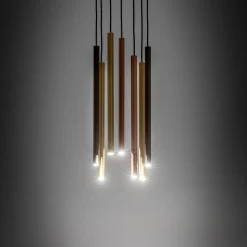 Lampa wisząca LASER multikolor 7xG9