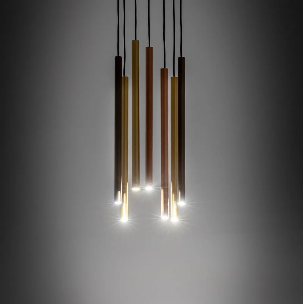 Lampa wisząca LASER multikolor 7xG9