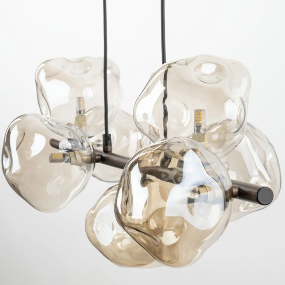 Lampa wisząca LAVA brązowa 7xG9