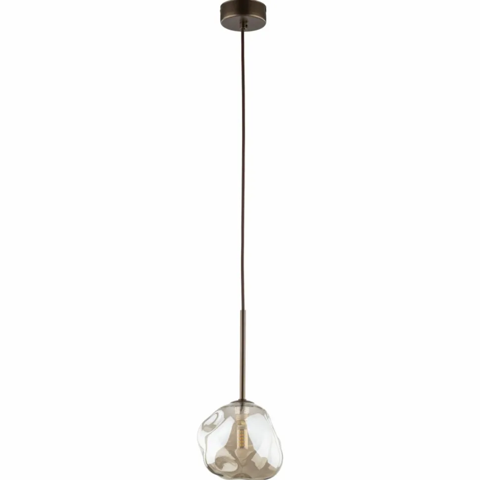 Lampa wisząca LAVA brązowa 1xG9