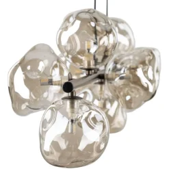 Lampa wisząca LAVA brązowa 9xG9