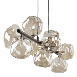 Lampa wisząca LAVA brązowa 9xG9