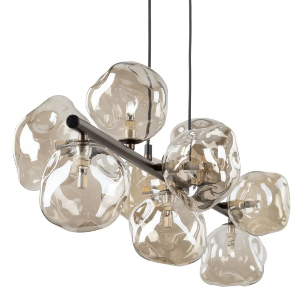 Lampa wisząca LAVA brązowa 9xG9