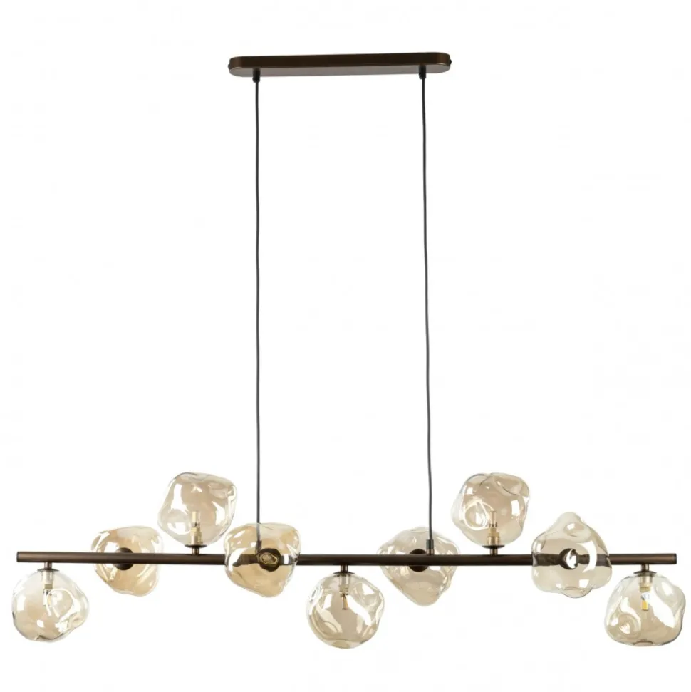 Lampa wisząca LAVA brązowa 9xG9